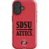San Diego State University Aztecs Red iPhone 16 Plus Impact Case